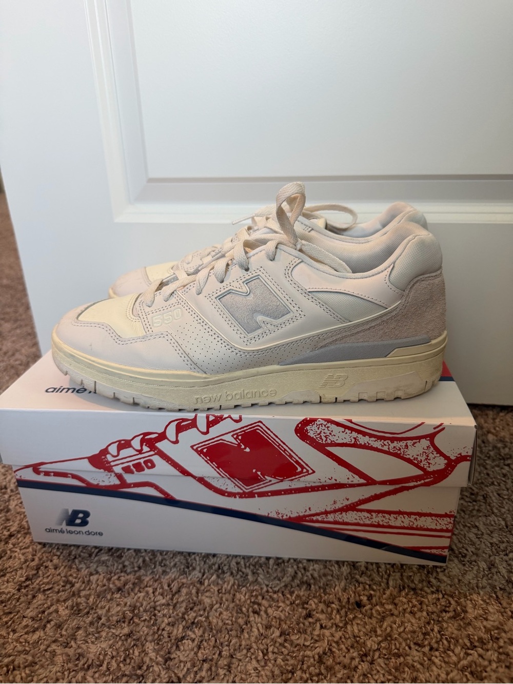 New Balance x Aime Leon Dore 550 White Sneakers